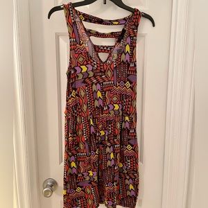 Forever 21 geometric print dress with pockets